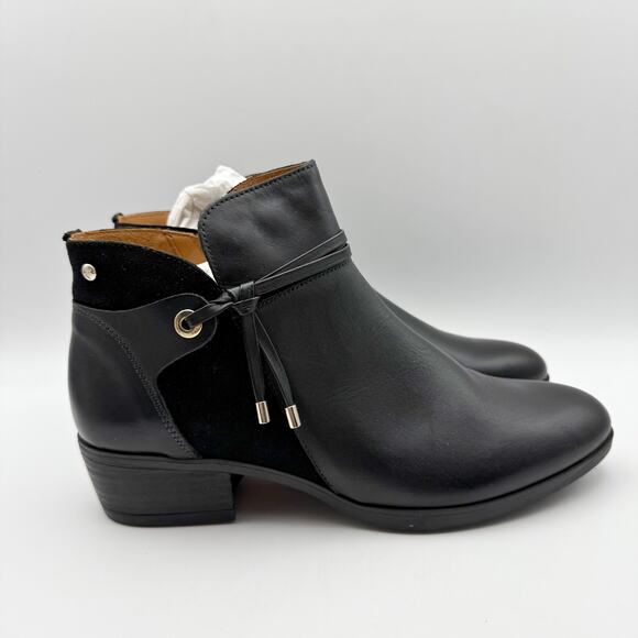 Pikolinos Womens Daroca Ankle Booties EU 39 US 8.5 Black Leather NIB - Picture 4 of 13